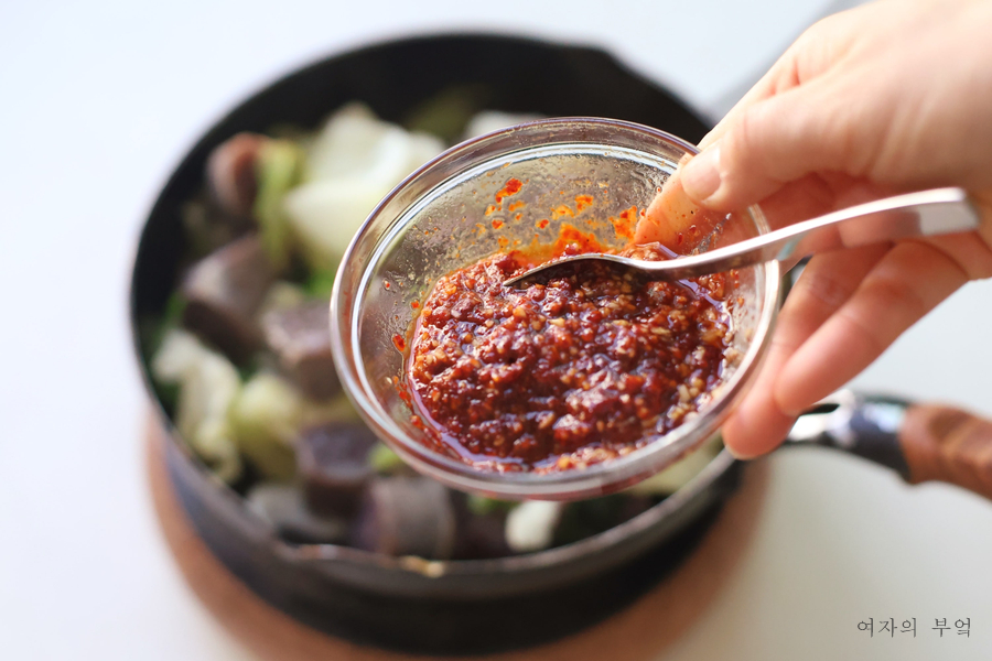 순대볶음 황금 레시피 양념장 순대야채볶음 간단한 야식 메뉴