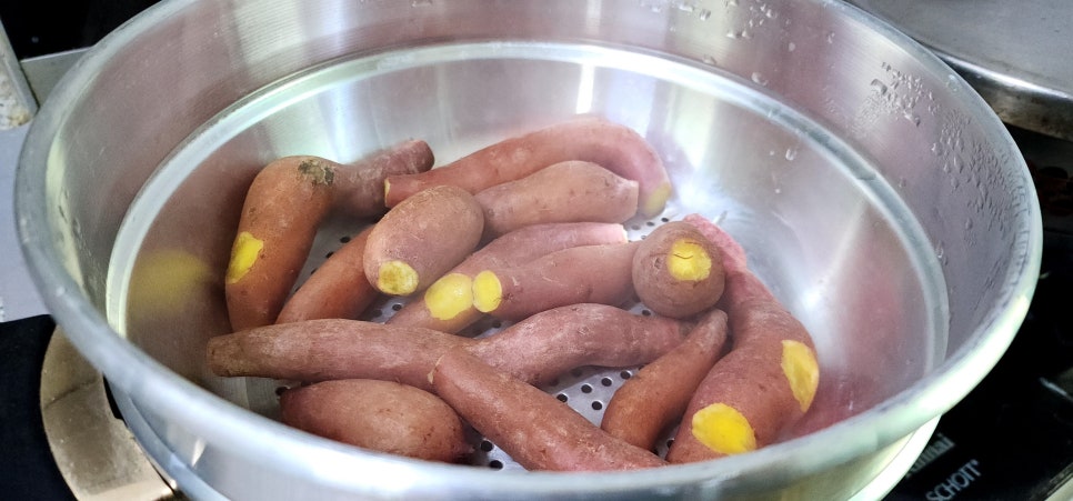 밤 고구마 삶는법 찌는법 건강 간식 냄비 고구마 삶기 찌기 칼로리