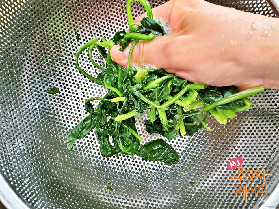 간단 시금치무침 레시피 제사 시금치나물무침 만드는 법