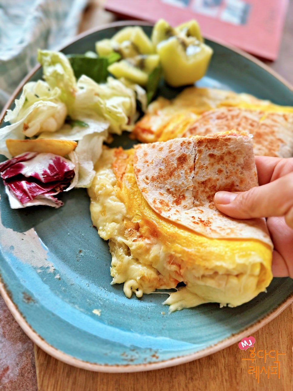 치즈 고구마 또띠아 샌드위치 또띠아 활용 찐 고구마 요리
