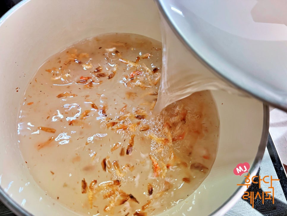 건새우 아욱국 끓이는법 아욱된장국 끓이기 아욱 손질