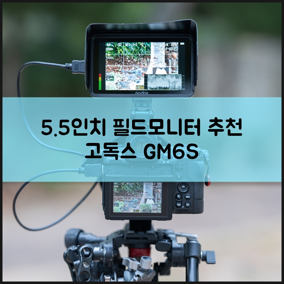 가우포토 고독스 5.5인치 프리뷰 필드모니터 GM6S 유튜브 촬영장비 추천 이유