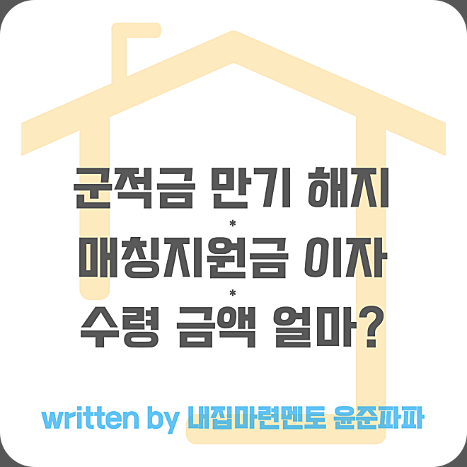 군적금 만기 해지 기간 2024 2025 장병내일준비적금 매칭지원금 이자 계산기 수령 금액 얼마?