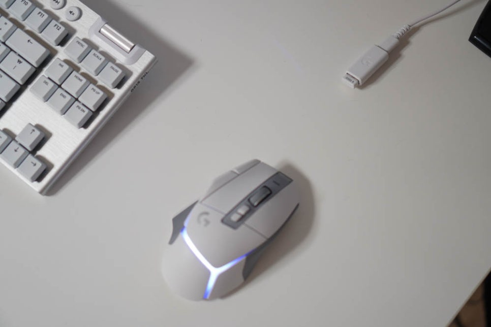 게이밍 마우스 로지텍 G502 X PLUS 초경량이라 편안해
