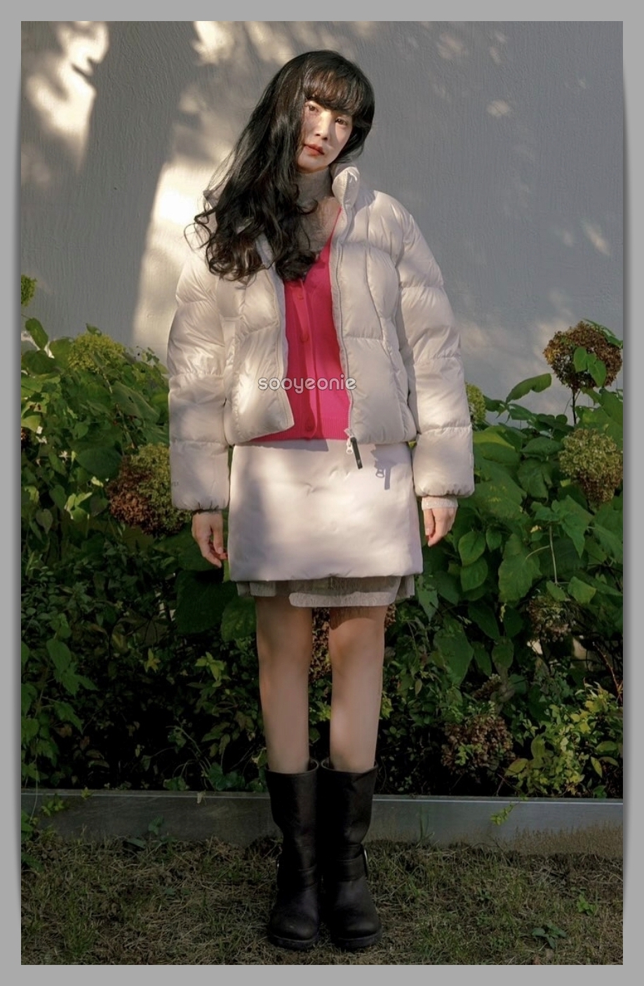 (다양하게 소화 가능한) 윤승아 여성 숏패딩 코디