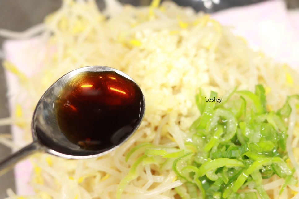 숙주나물무침 아삭한 숙주 요리 데치기 나물반찬