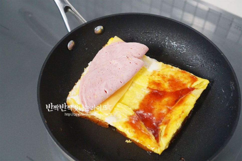 햄치즈 토스트 만들기 원팬 계란 토스트 레시피