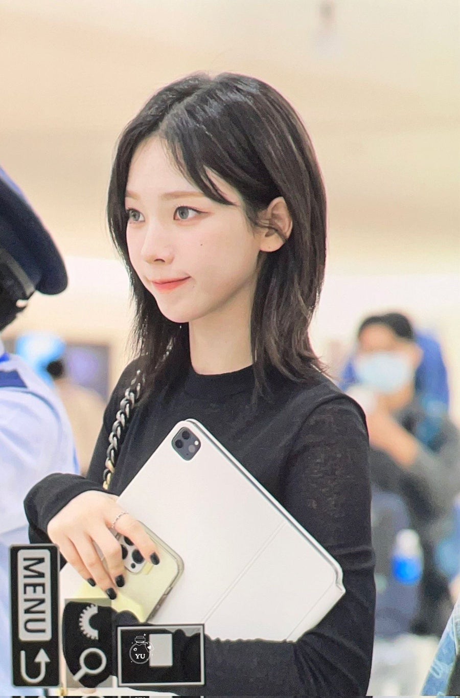 에스파가 말아주는 중단발 허쉬컷