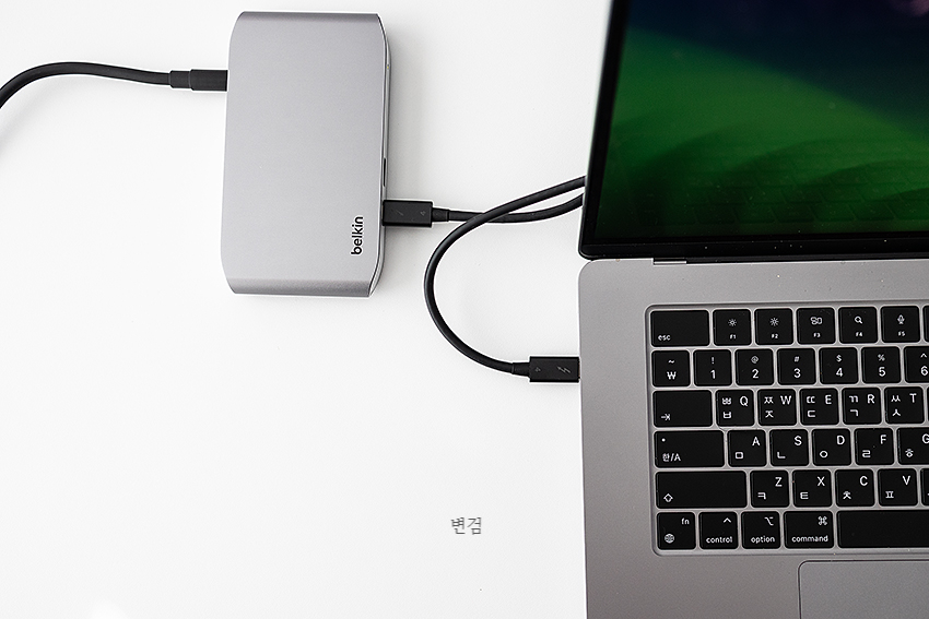 벨킨 썬더볼트4 맥북 USB 멀티허브 도킹스테이션 사용기