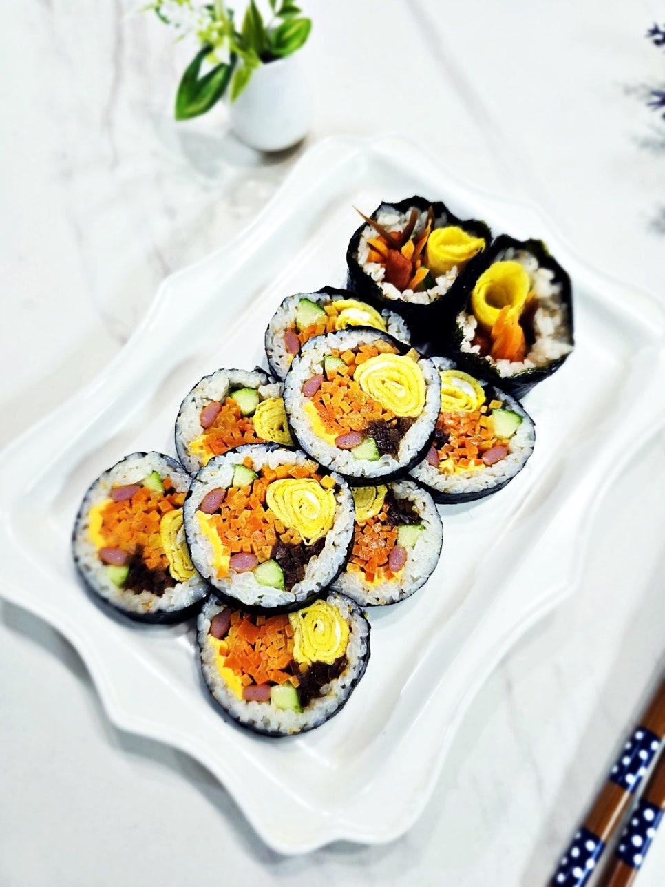 계란지단김밥 만들기 기본김밥 당근김밥 레시피 집김밥 만드는 법 김밥재료