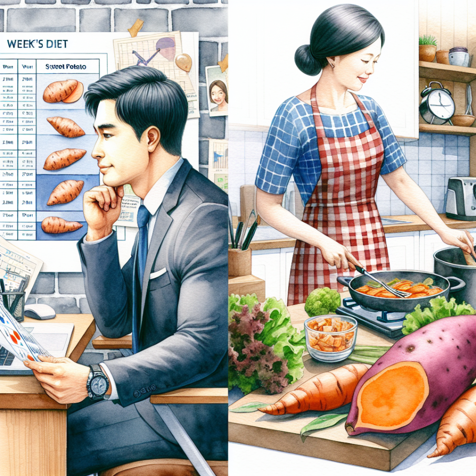남자 여자 다이어트 식단 배달 고구마 직장인 일주일 식단