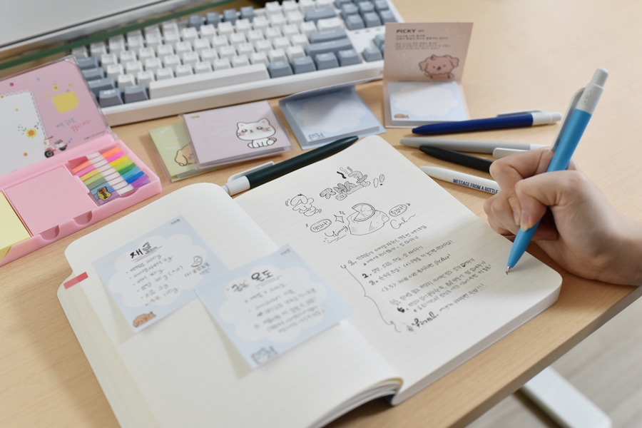 명품볼펜 막세마 리싸이클 패트볼펜 필기감