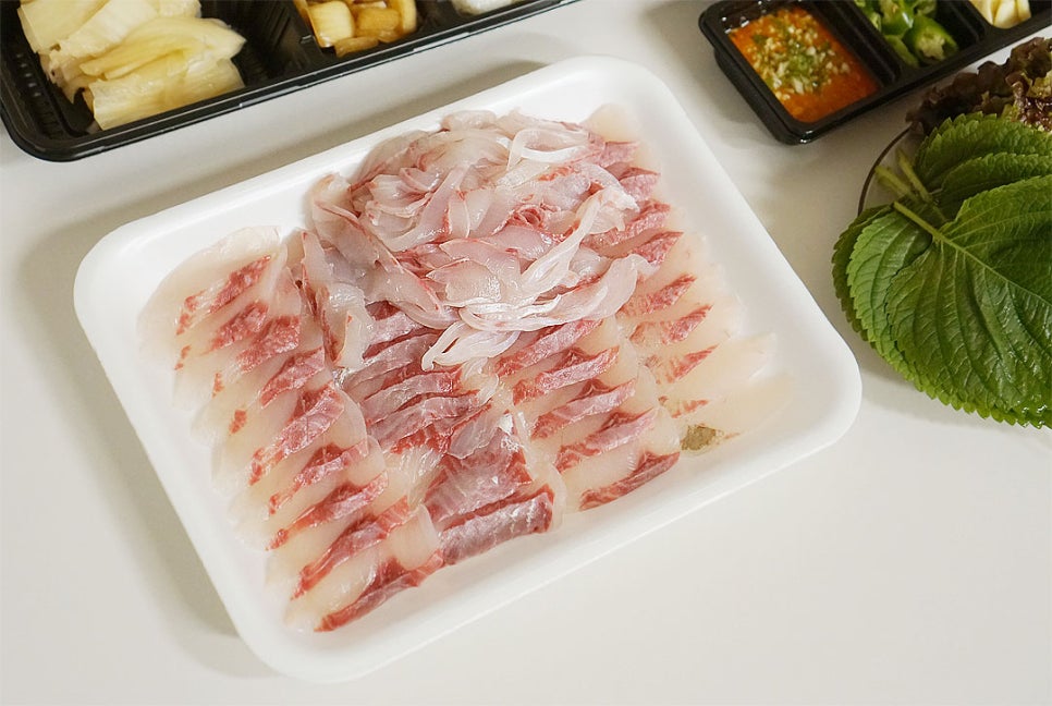 밀치회 제철 음식 겨울 제철회 가숭어