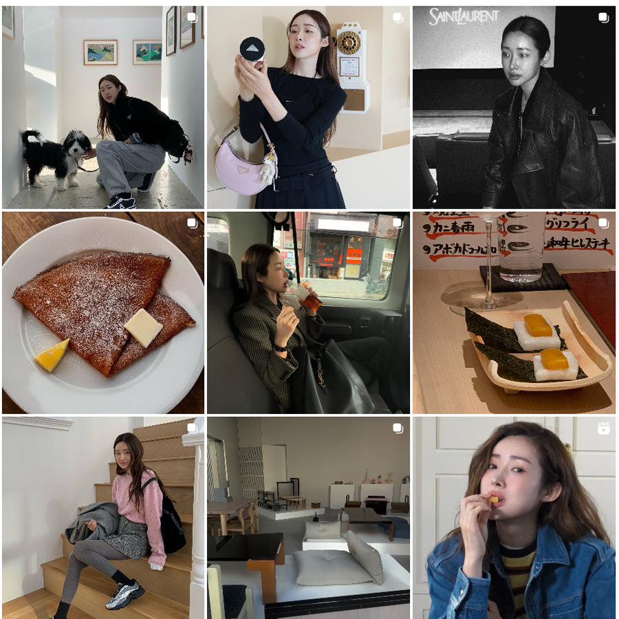 스타패션 차정원 데일리룩 속 새 운동화, 프라다패딩