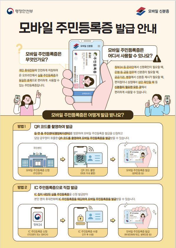 모바일 주민등록증 대전 전 지역으로 발급 확대