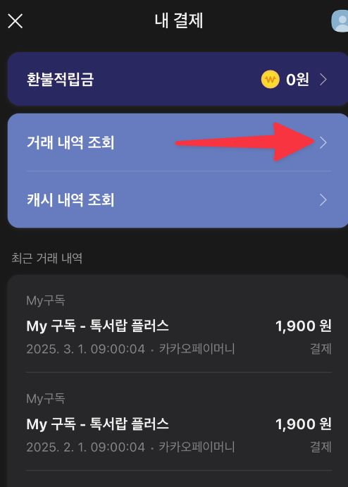 카카오페이 현금 영수증 신청 및 출력방법