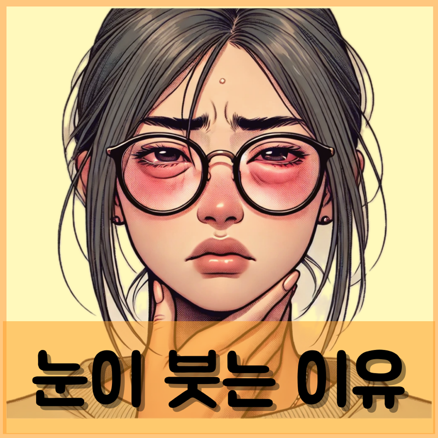눈이 갑자기 붓는 이유 눈밑부어오름 눈밑부음 붓기 빼는법