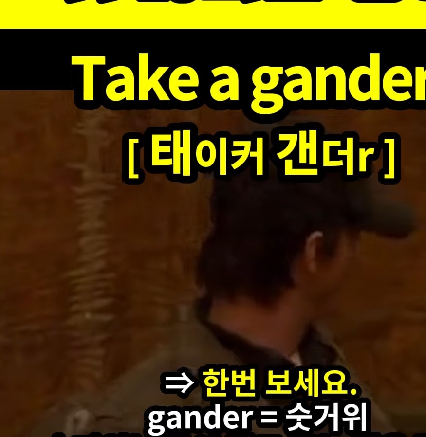 과천할매 귀 뚫리는영어 한번 둘러보세요~ Take a grander.태이커 갠더r