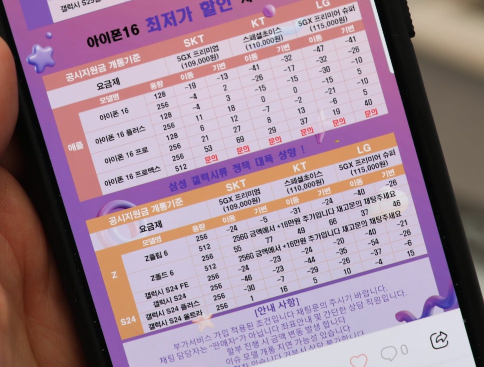 서울 휴대폰성지 좌표 사이트 보는법