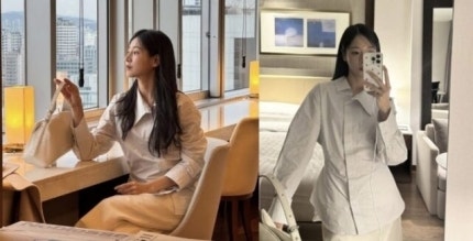 "연예인 아냐?" 22기 옥순♥경수, 화보 같은 달달 호캉스 근황 커플 사진