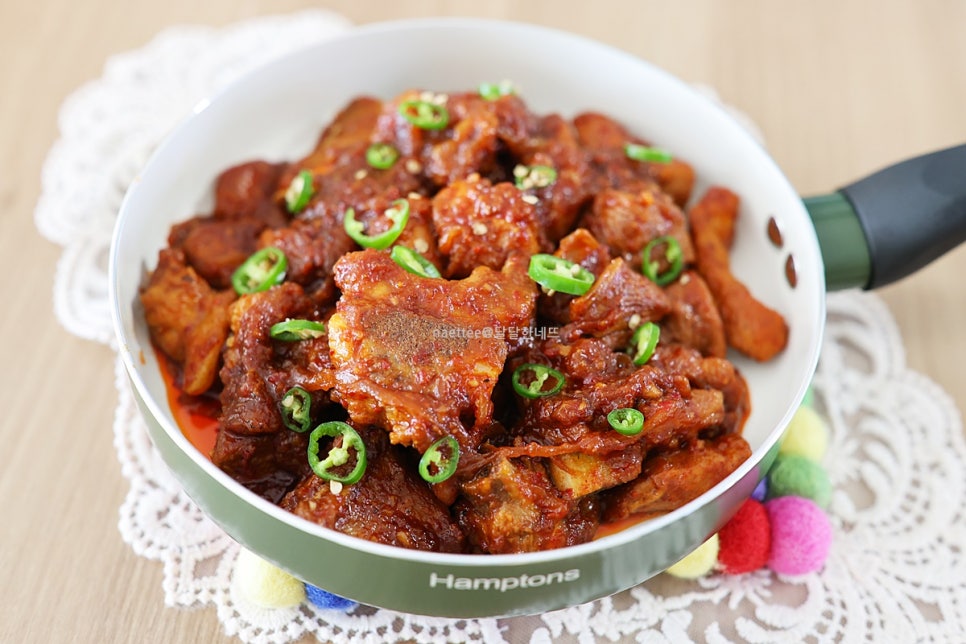 매운 돼지갈비찜 레시피 류수영 돼지갈비찜 양념 만들기