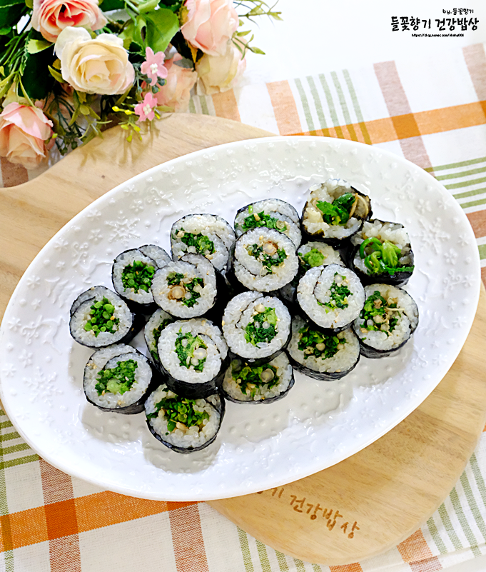 최화정 냉이김밥 봄나물 간단 김밥 만들기