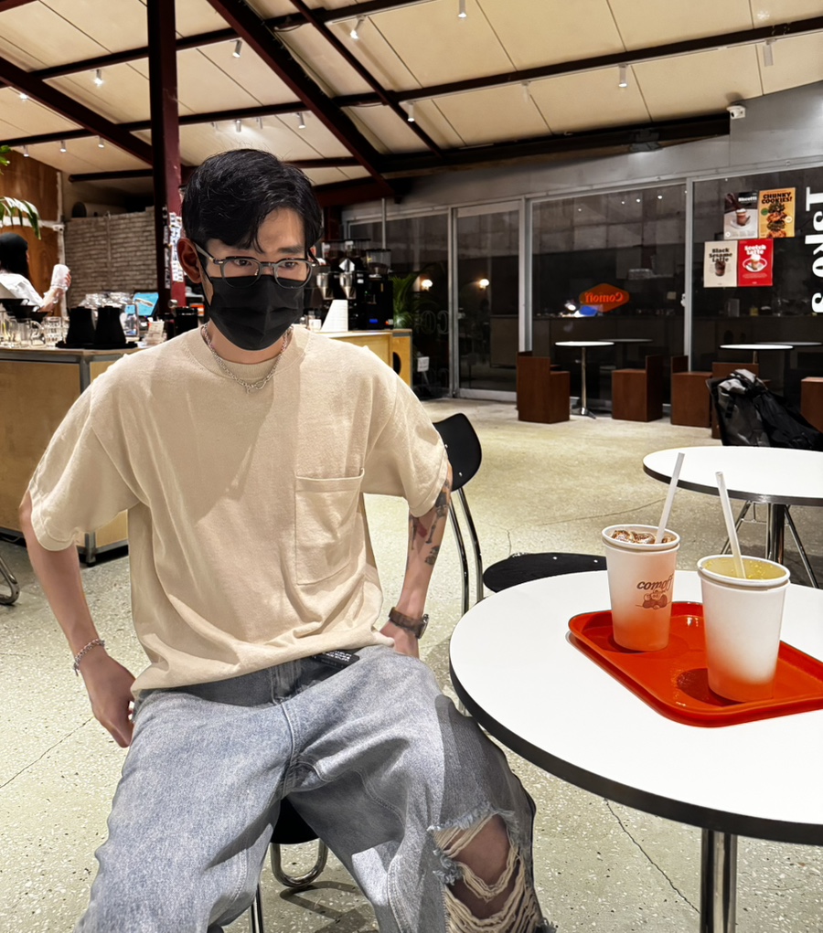 유니클로U 크루넥 스웨터 반팔니트 상세후기