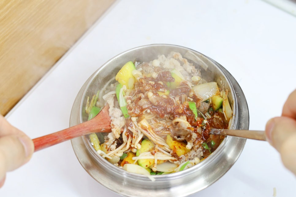차돌박이 순두부찌개 레시피 끓이는법