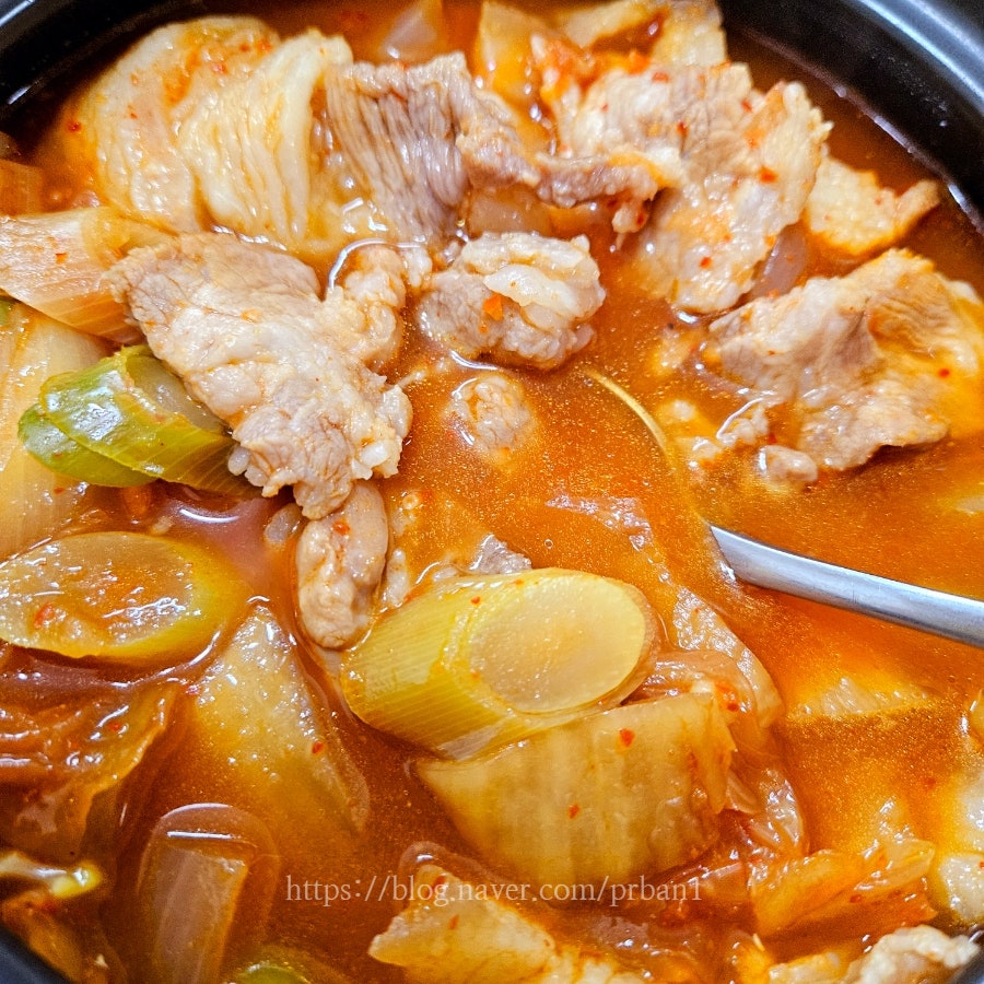 백종원 돼지고기 김치찌개 레시피 끓이는 법