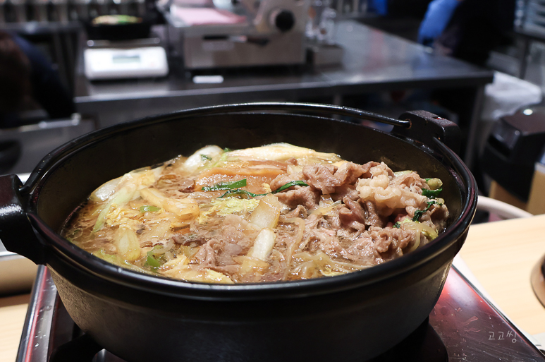 일본 오사카 맛집 와규 고베규 스키야키 혼밥 신사이바시 스키야끼 후지모토