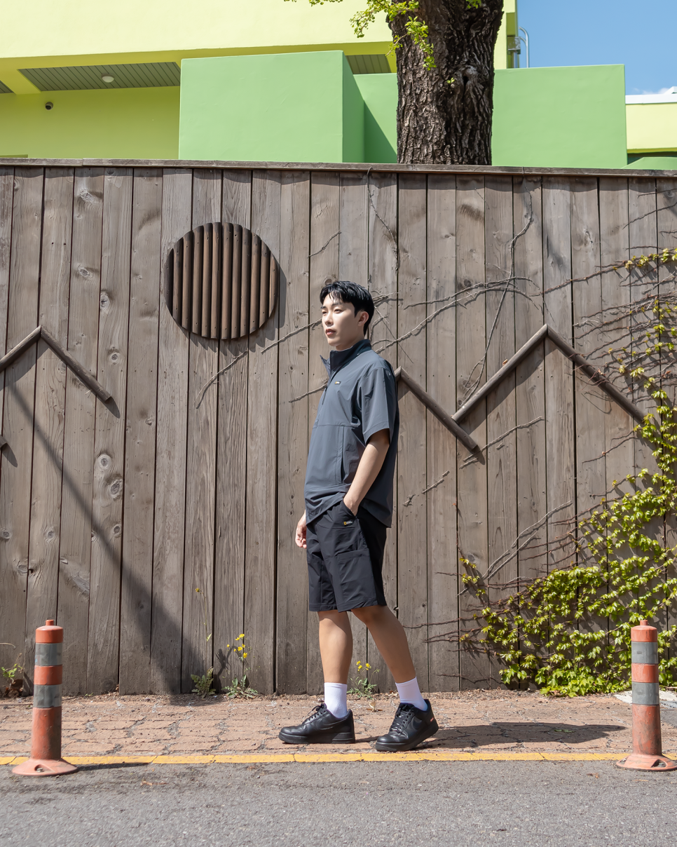 남자 바람막이 트레이닝 세트 내셔널지오그래픽 아노락 윈드브레이커 쇼츠