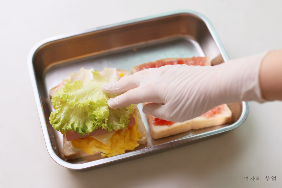 햄치즈샌드위치 소스 햄 에그 계란 샌드위치 만들기 레시피