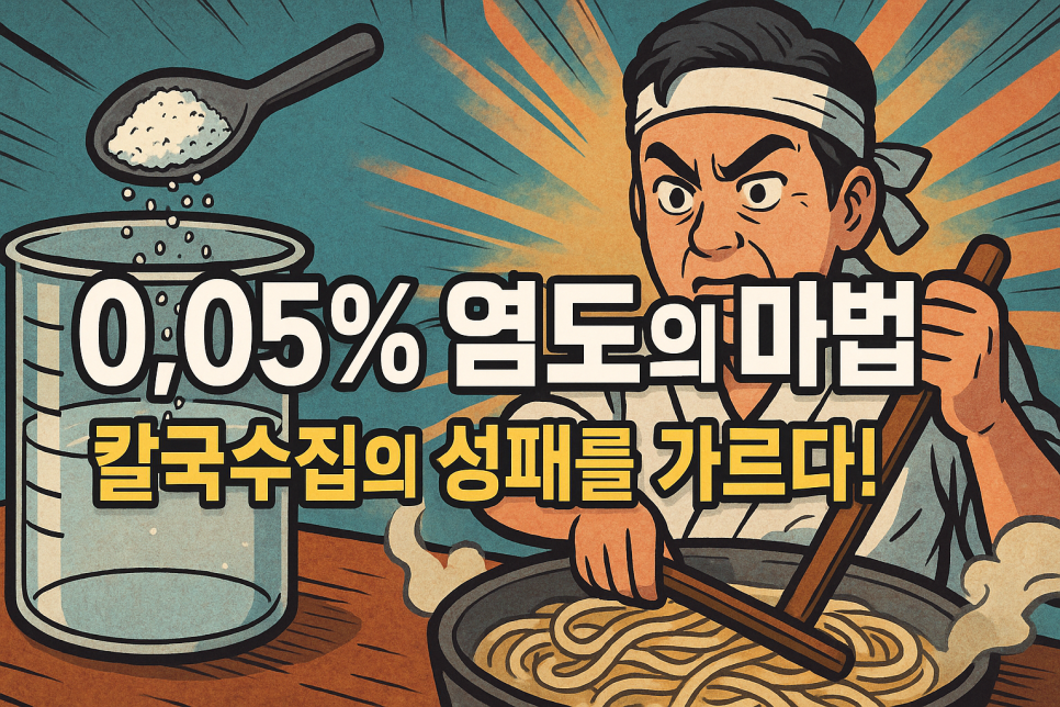 국수의 ‘염도’(소금 농도)가 맛과 식감을 좌우하는 다섯 가지 메커니즘
