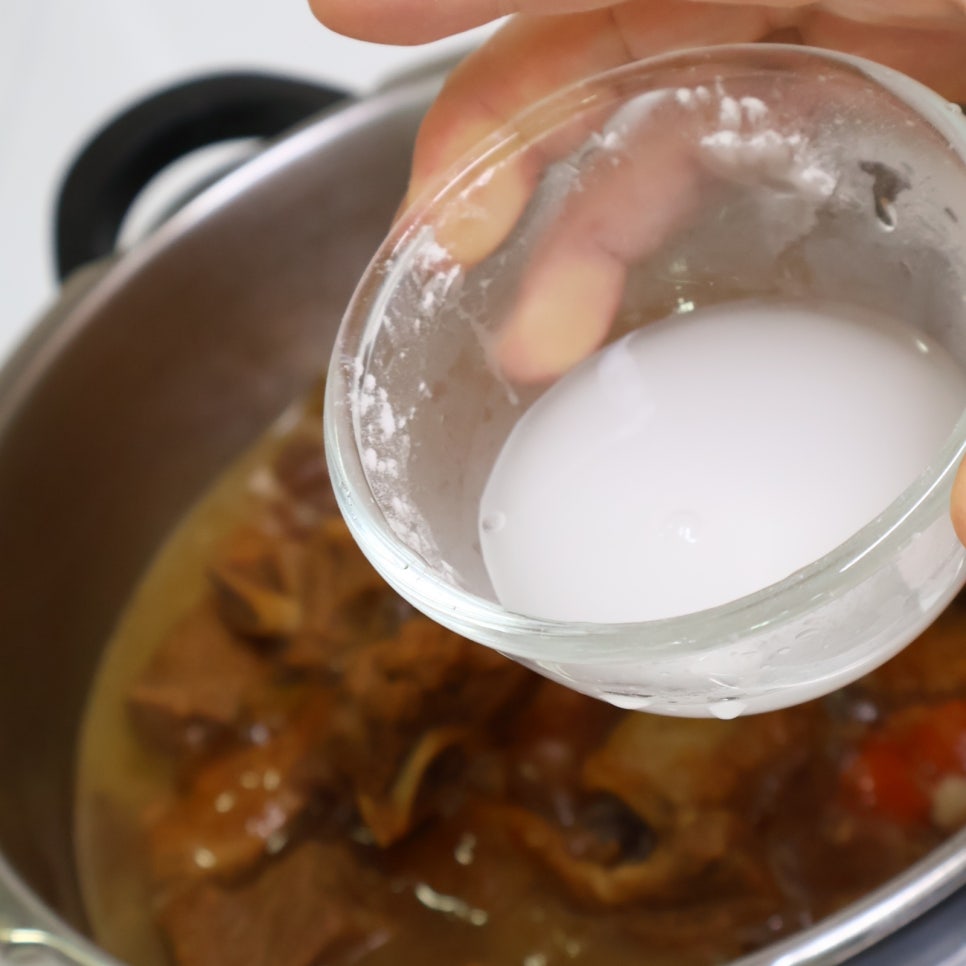 돼지갈비찜 레시피 압력솥 간장 돼지 갈비찜 양념장 만들기