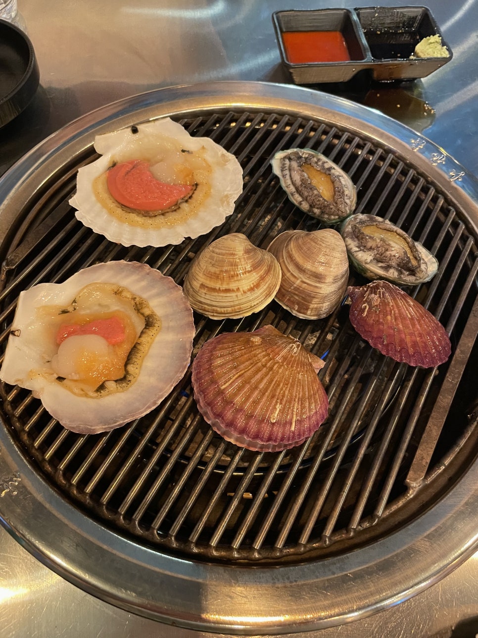 안동 조개찜구이 맛집 조개와칼국수