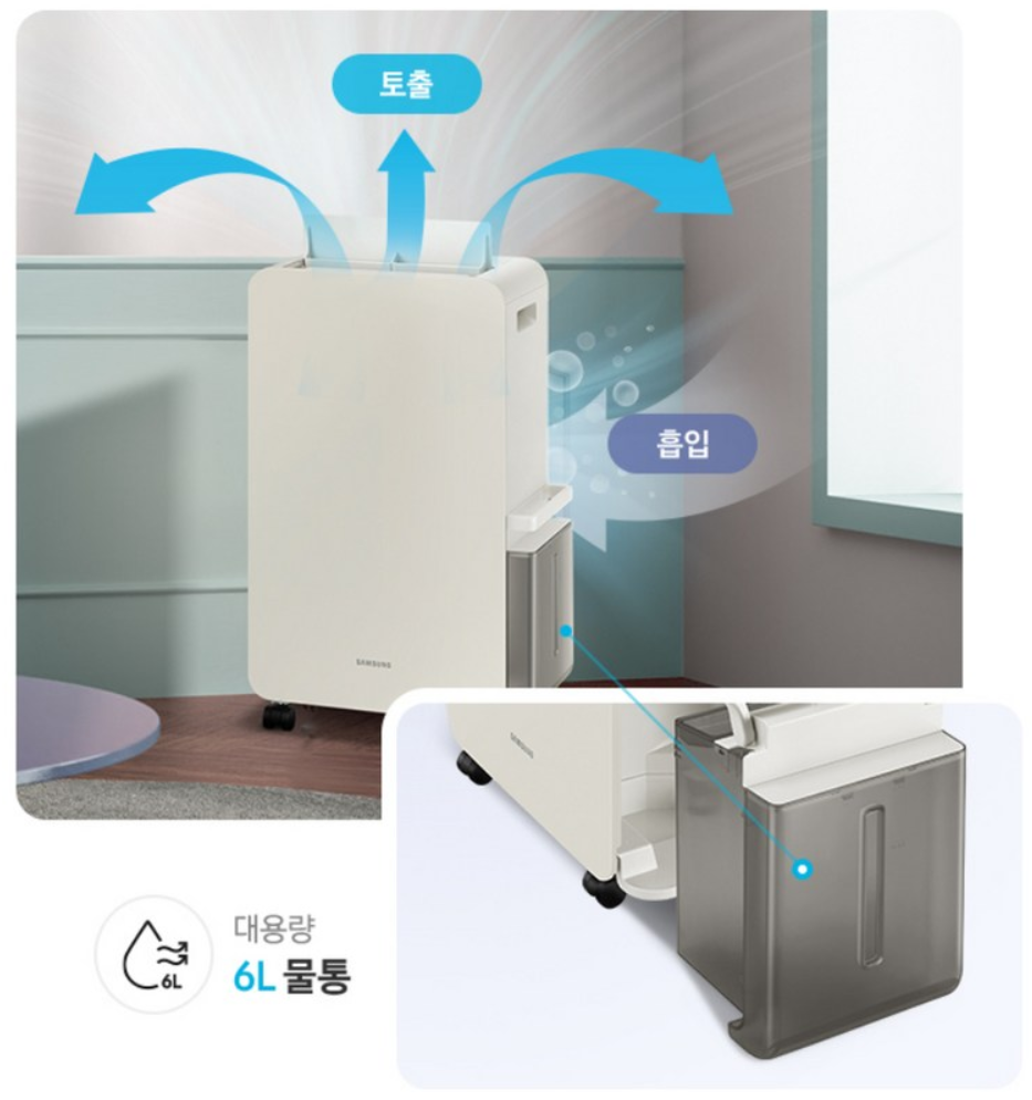 매일 써도 전기세 걱정 없어요 삼성 인버터 제습기 18리터 AY18CG7500GED 추천