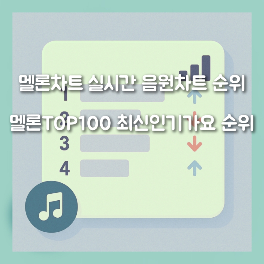 5월 넷째주 멜론차트 실시간 음원차트 순위, 멜론TOP100 최신인기가요 순위