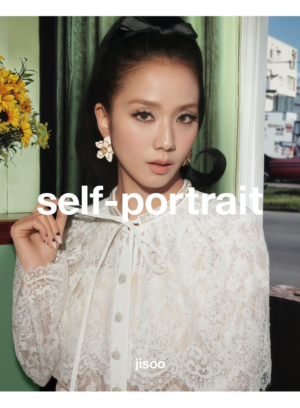 블랙핑크 지수 패션 옷, 셀프 포트레이트(self portrait) 25PF 컬렉션 캠페인! 원피스, 블라우스, 윈드브레이커 코디