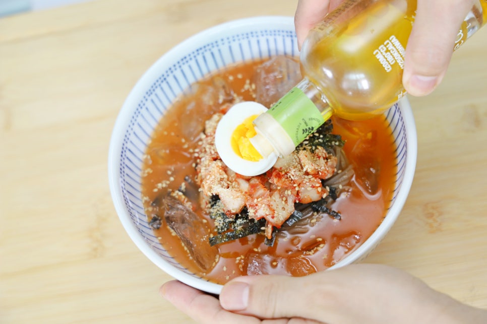 김치말이국수 레시피 냉면육수 활용 메밀국수 면요리