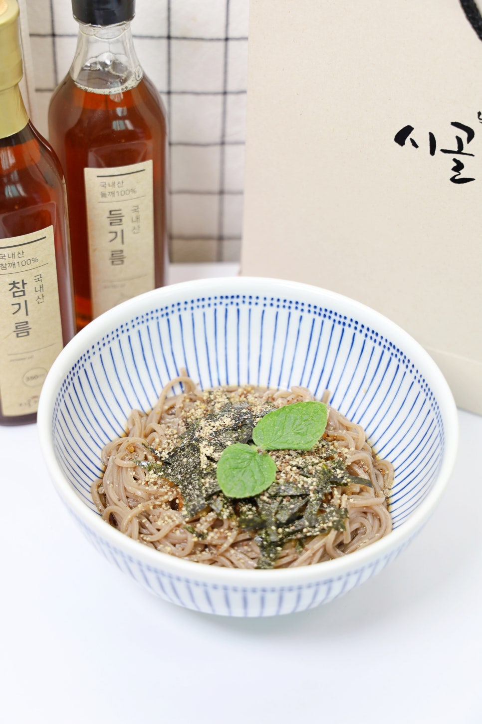 들기름 메밀 막국수 간장비빔국수 레시피 참기름 선물세트 활용