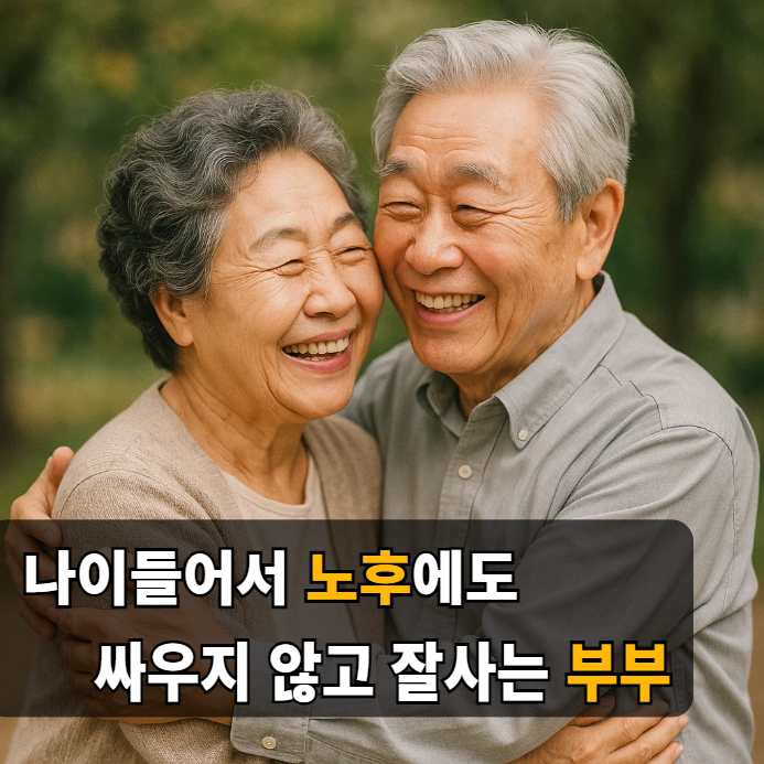 나이 들어서 노후에 부부가 싸우지 않고 잘 사는 방법
