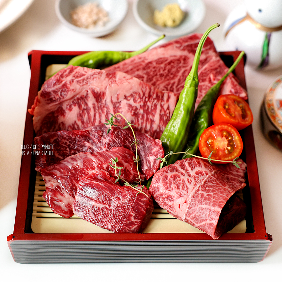 한우오마카세 집에서 즐기는 행복하누 투뿔한우 홈 오마카세 캠핑음식