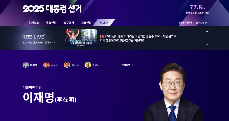 대선 출구조사 결과 예측 발표 시간 다양한 개표 방송