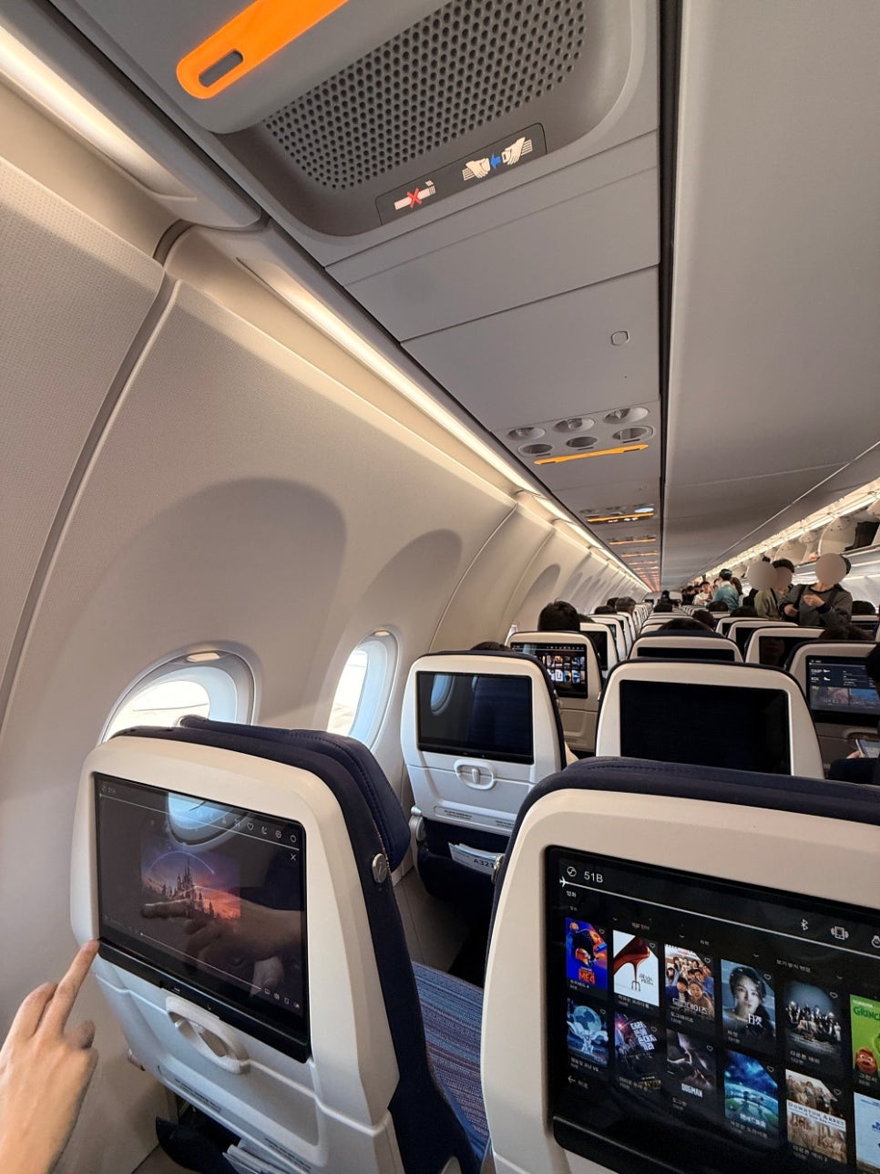 김포공항에서 오사카 간사이공항 대한항공 KE2119 에어버스 A321 NEO 기내식