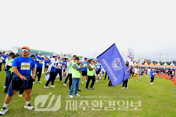 상이군경회 도지부, 장애인 선수들과 제주국제관광마라톤 완주