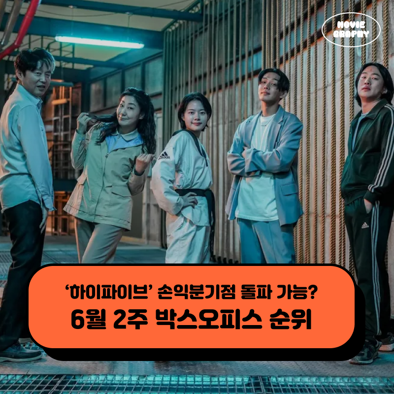 하이파이브 손익분기점 돌파 가능할까? - 6월 2주 최신개봉영화 박스오피스 순위