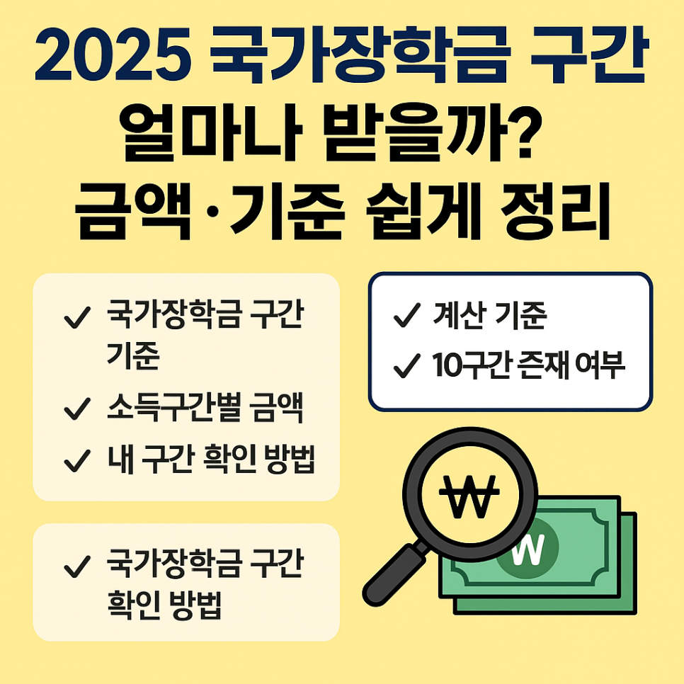 바뀐 2025 국가장학금 구간 확인 방법 총정리!