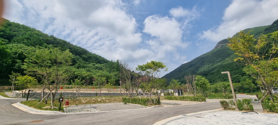 진안 운일암 반일암계곡 구름다리(출렁다리)에서의 멋진경치