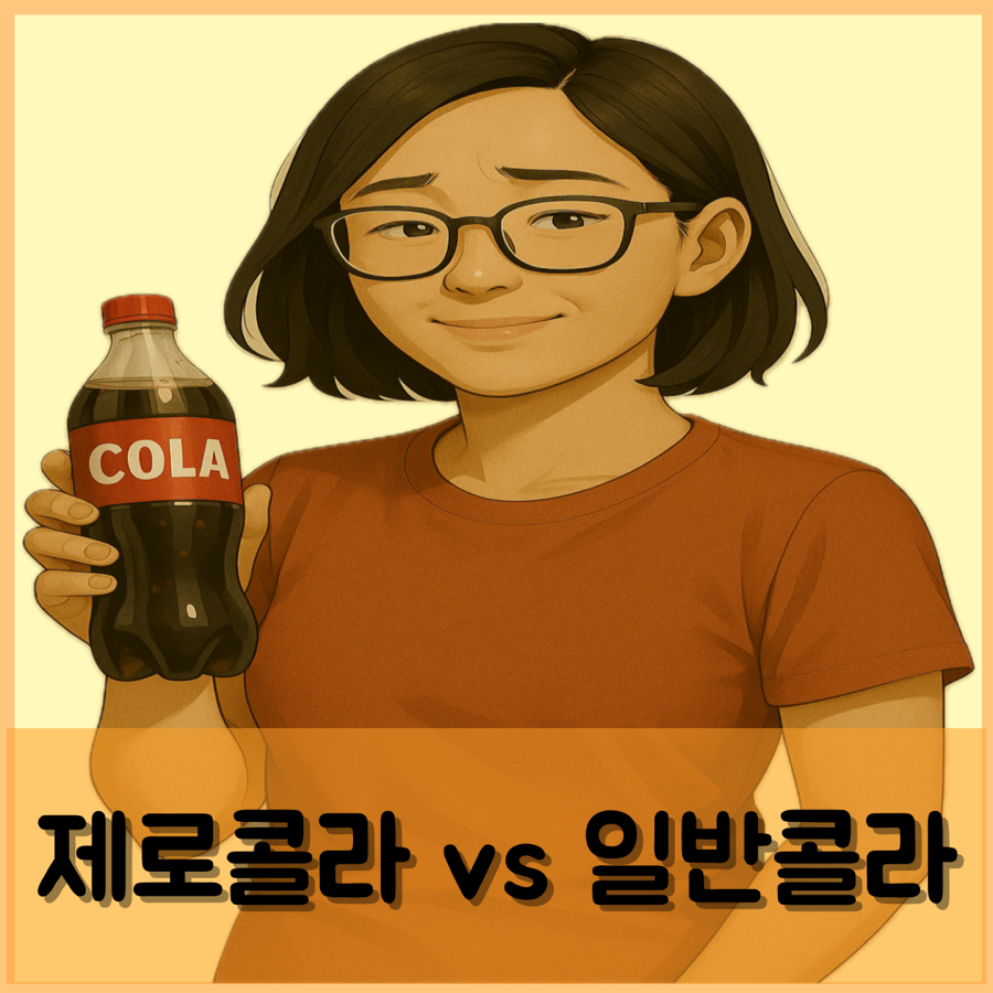 제로 콜라 VS 일반 콜라 칼로리 혈당 변화 분석