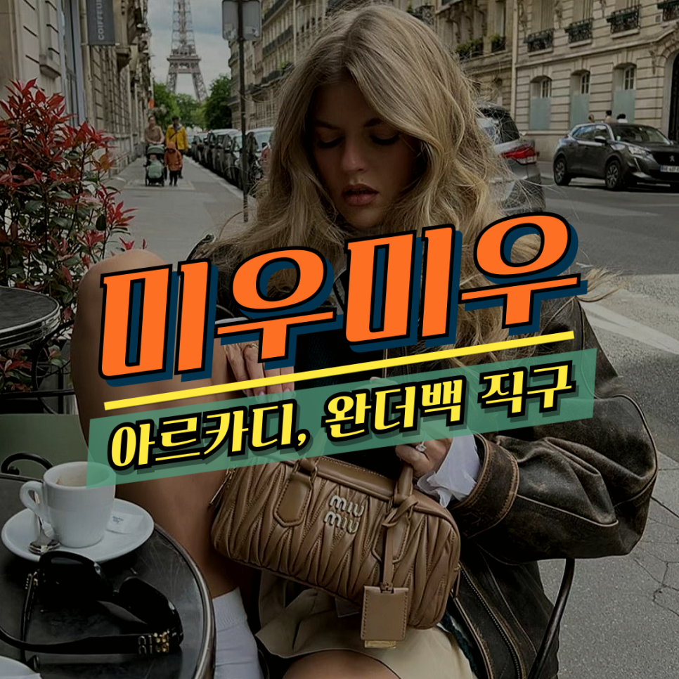 미우미우 아르카디 마테라쎄 미니 280만 원, 완더백 205만 원 가방 정품 직구 핫딜 - 24S